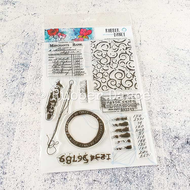 Mixed Media Cards with Inky Friends Rubber Dance Art Stamps Blog