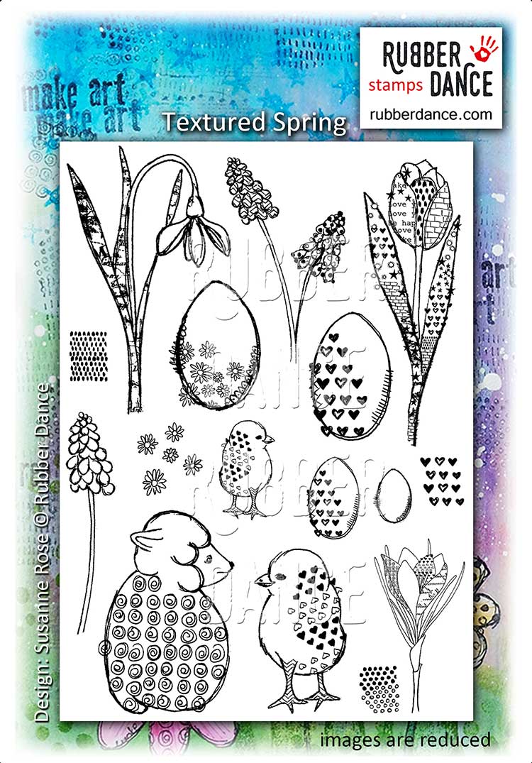Easter Swing Card with Textured Spring – Rubber Dance Art Stamps Blog
