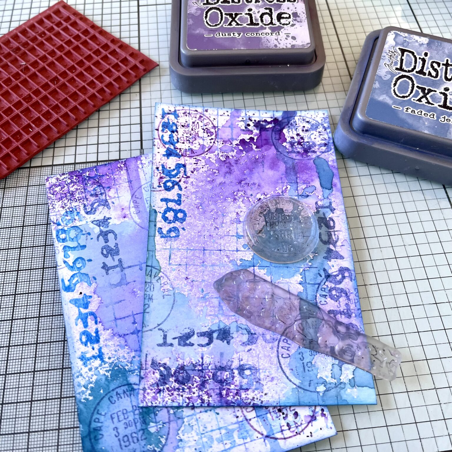 Mixed Media Cards with Inky Friends – Rubber Dance Art Stamps Blog