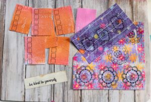 Mini Book from One Sheet of Paper – Tutorial with Crazy Flowers ...