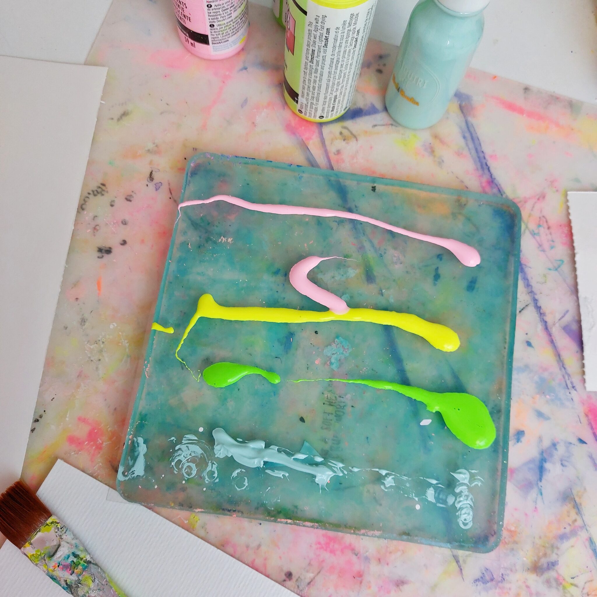 Stamping on a Gel Plate – Mixed Media Tutorial – Rubber Dance Art ...