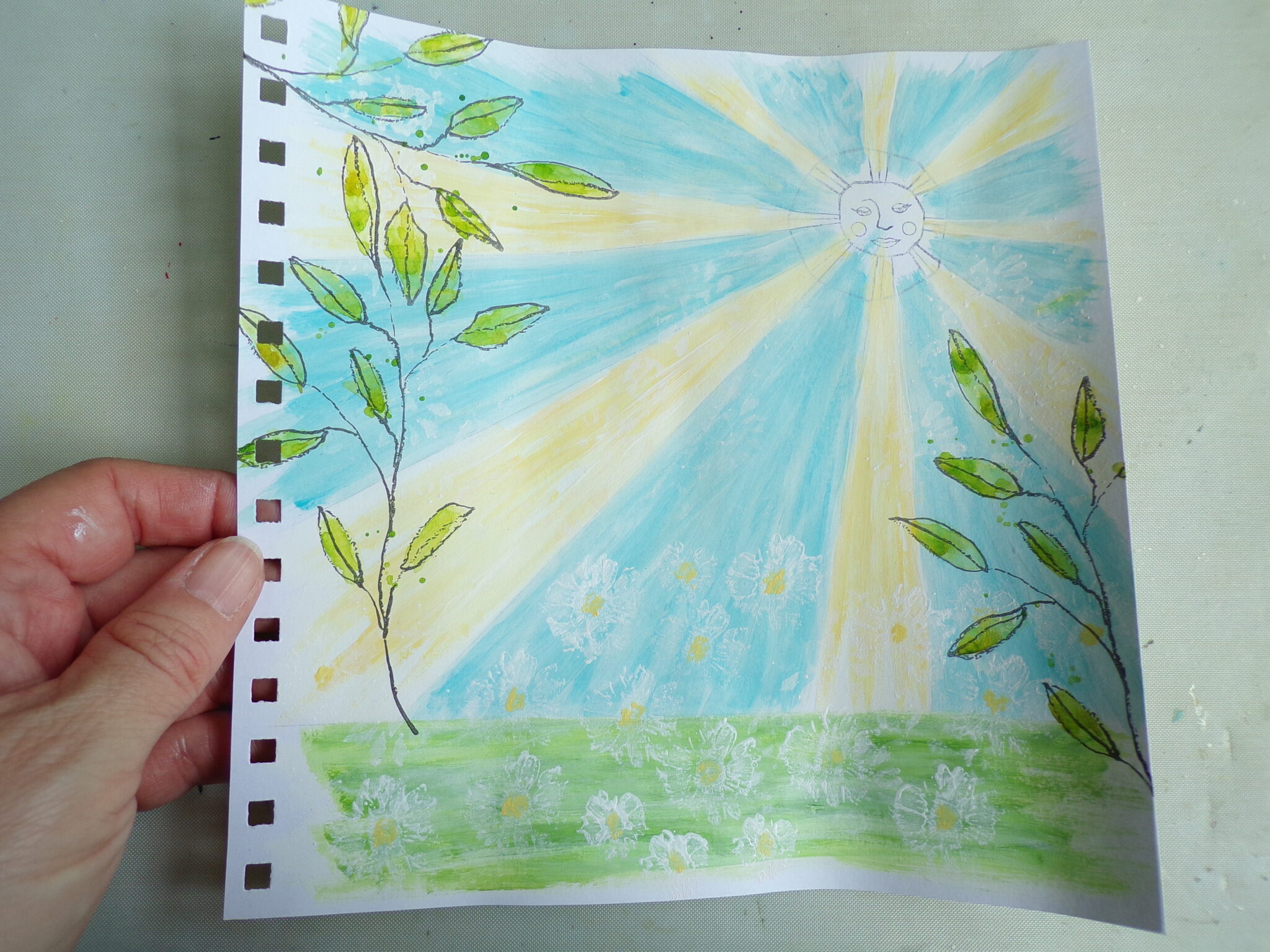 Art Journal Page Tutorial with Butterfly Girl – Rubber Dance Art Stamps ...
