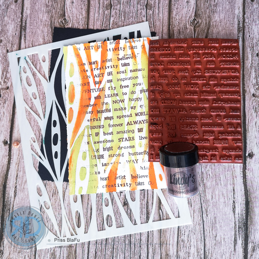 Mixed Media Card with Inky Friends – Rubber Dance Art Stamps Blog