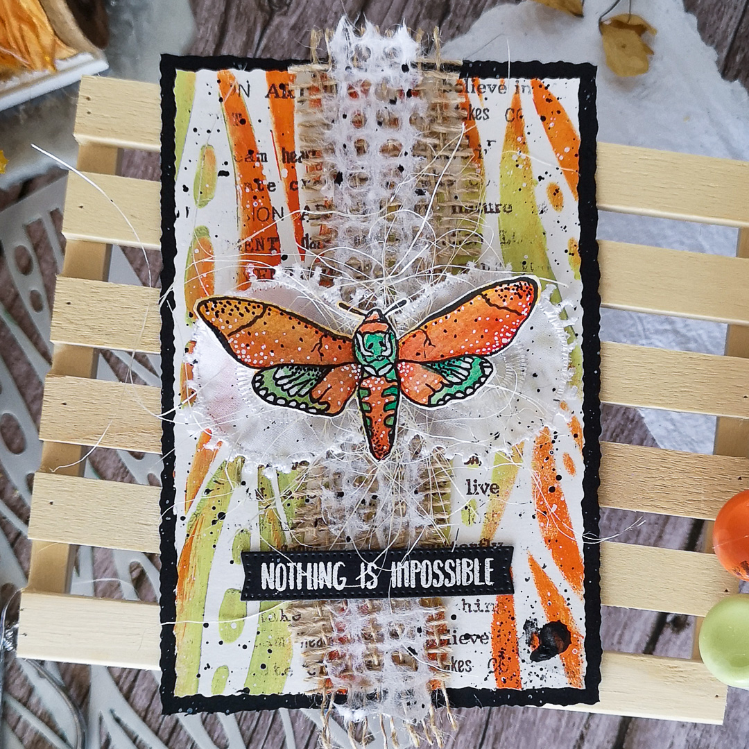 Mixed Media Card with Inky Friends – Rubber Dance Art Stamps Blog