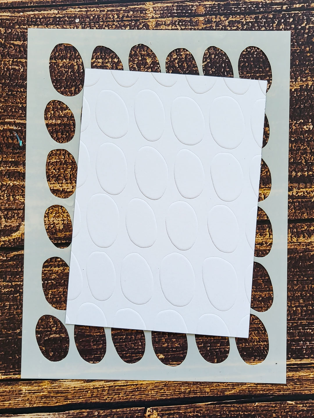 Autumnal Greeting Cards Dry Embossing with Stencils Rubber Dance