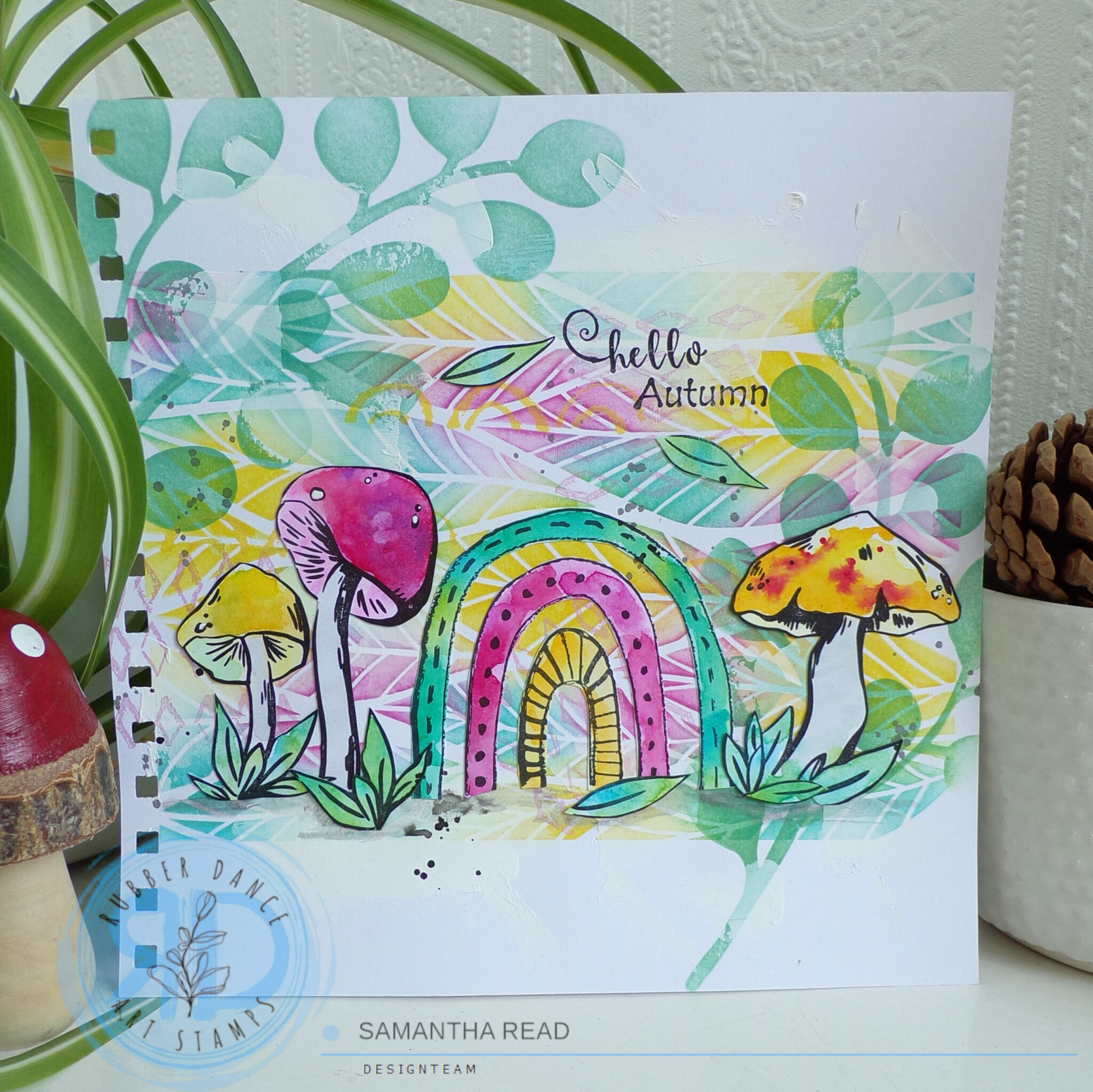 Whimsical Art Journal Page with Inky Mushrooms – Rubber Dance Art ...