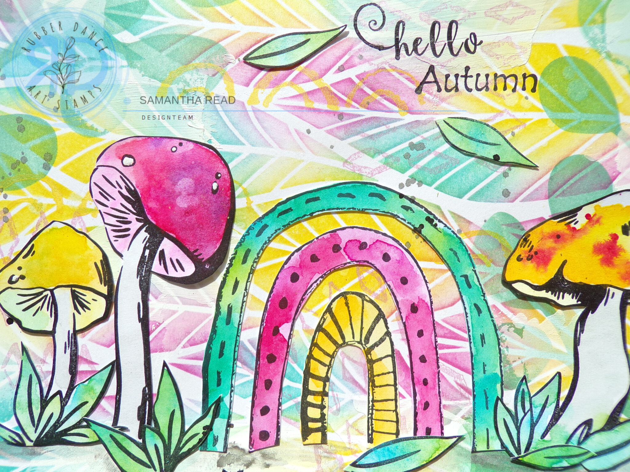 Whimsical Art Journal Page with Inky Mushrooms – Rubber Dance Art ...