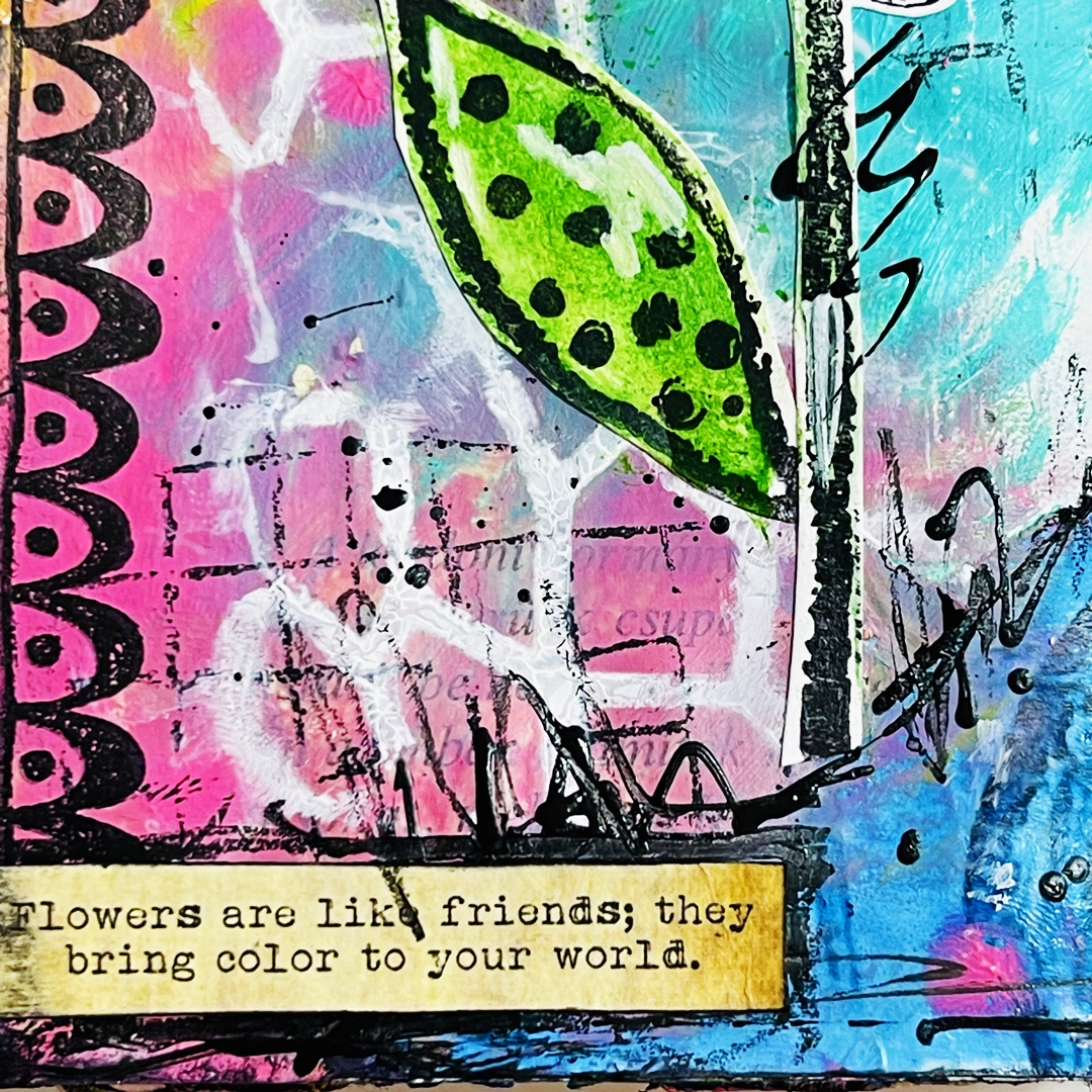 Art Journal Tutorial with Pencil Marks 4 Rubber Dance Art Stamps Blog