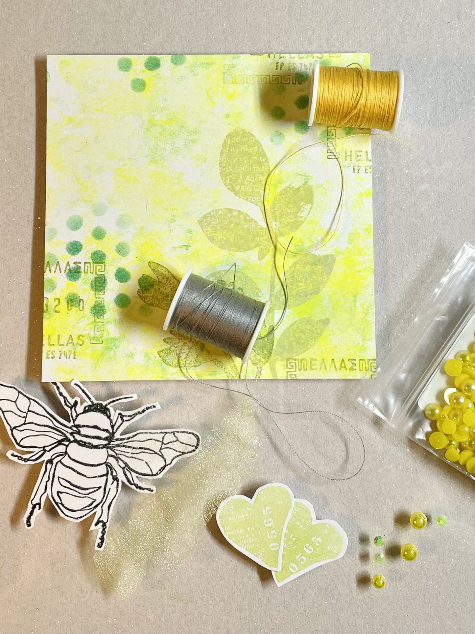 Inky Friends Page – Mixed Media Tutorial – Rubber Dance Art Stamps Blog