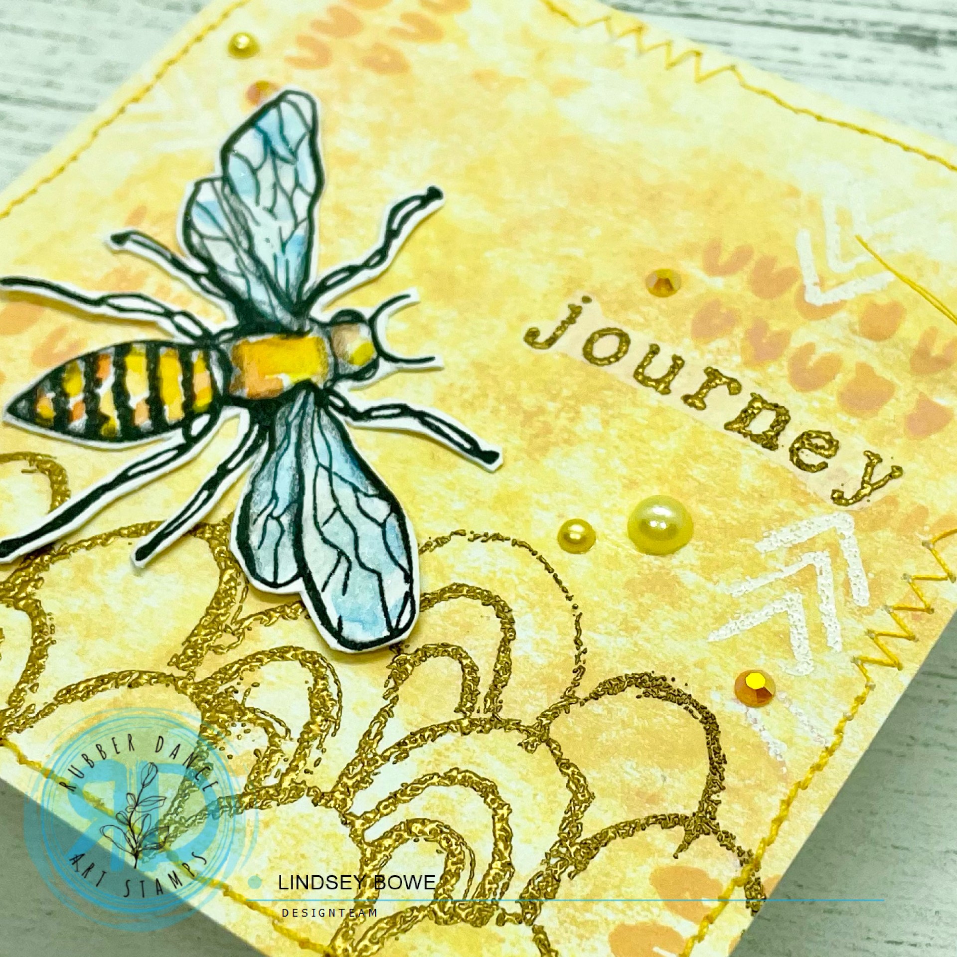 Mixed Media Spread with Inky Friends – Rubber Dance Art Stamps Blog