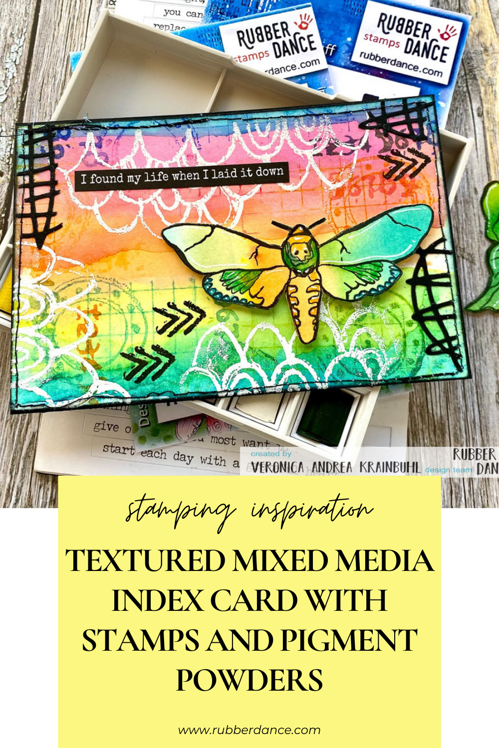 Mixed Media with Inky Friends – Rubber Dance Art Stamps Blog