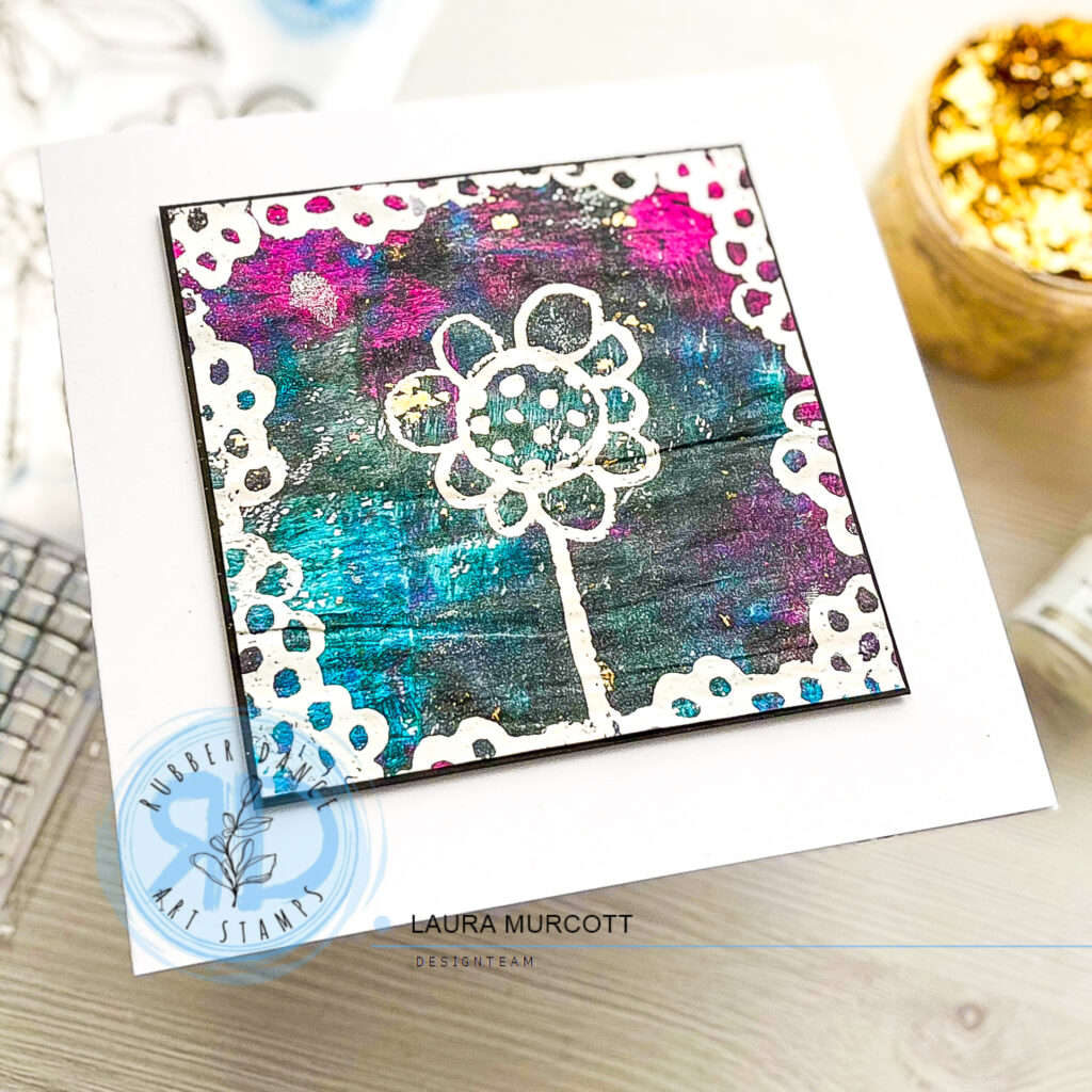 Gelli Plate meets Gilding Flakes – Mixed Media Tutorial – Rubber Dance ...