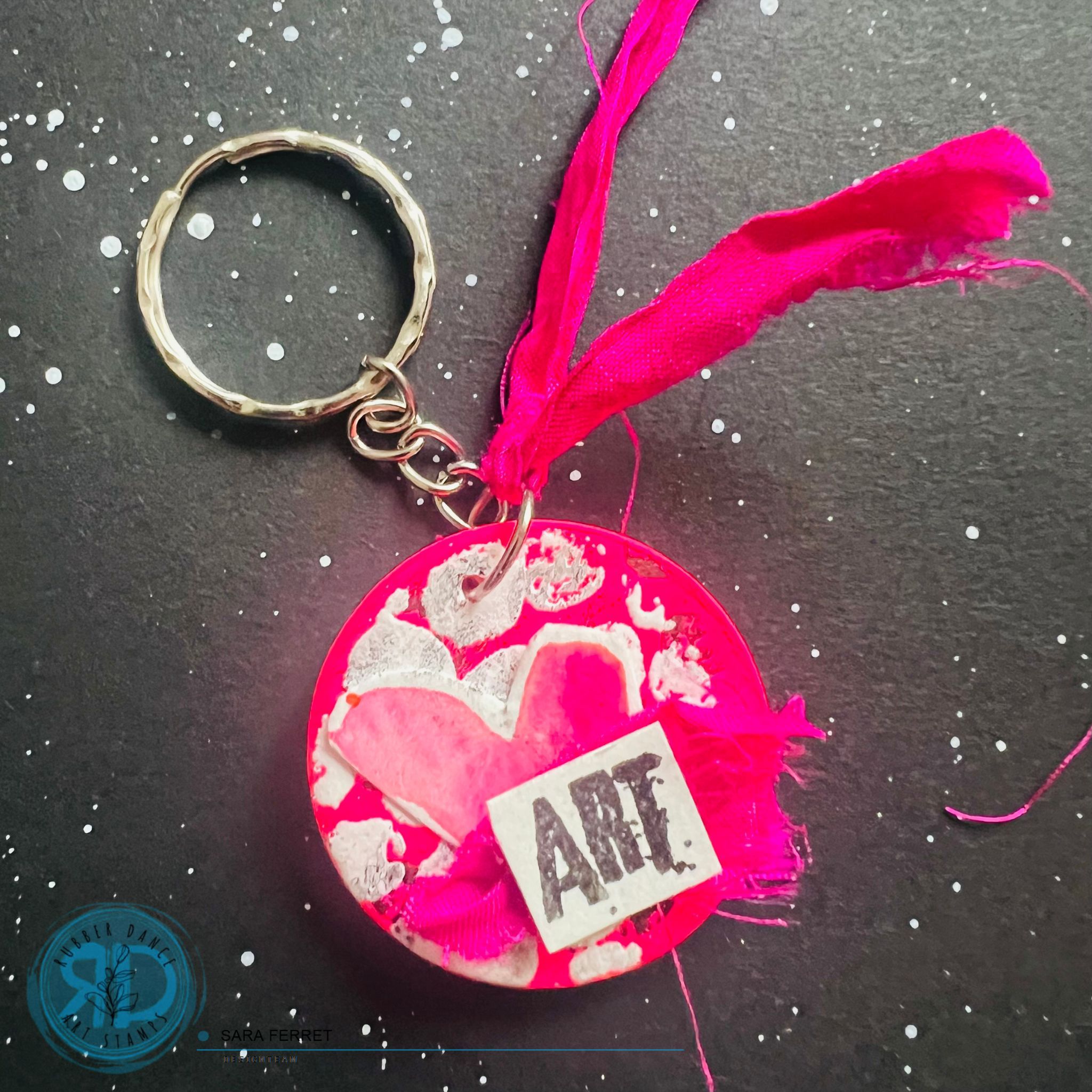 Key Chain Create DIY Key Chain Tutorial – Rubber Dance Art Stamps Blog