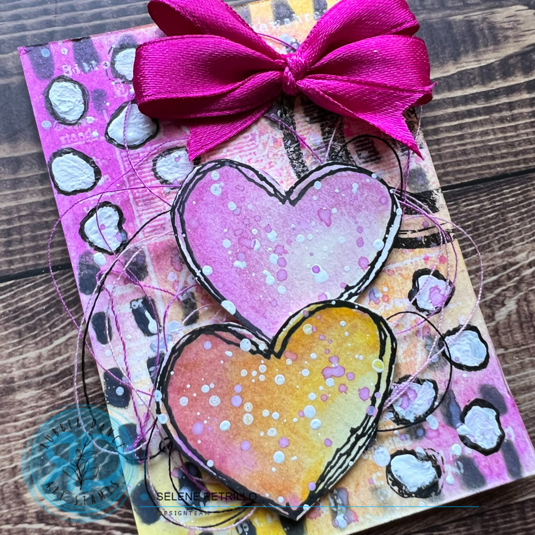 Colourful Mixed Media ATCs Tutorial – Rubber Dance Art Stamps Blog