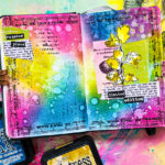 Art Journaling with Distress Inks, Collage & Doodle Flowers rdblog-109