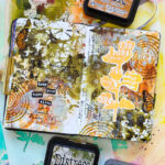 Art Journal Page with Sketchy Leaves 5 & Distress Ink Smooshing rdblog-99