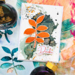 Inky Greeting Card with Sketchy Leaves 6 #2 RDCard260426-3