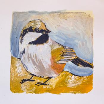 Hudsonmeise - Mixed Media Zeichnung